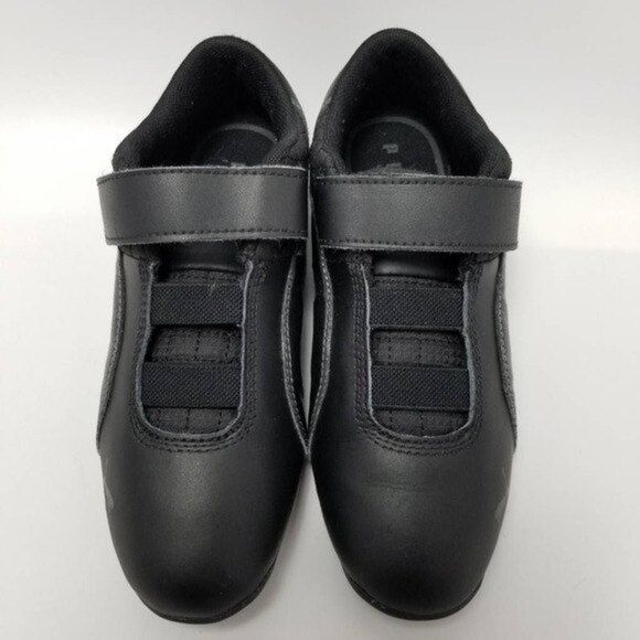 Puma Kids Drift Cat 6 L V Sneakers Black 30518309 Perforated Hook And Loop Sz 2 - Picture 6 of 11